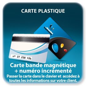 Quadri R+ 1 coul noir V+ bande (piste) magnétiques