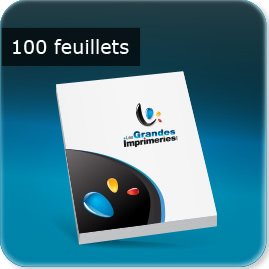 Imprimer des bloc note 100 feuillets