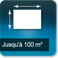Jusqu'à 100m carré