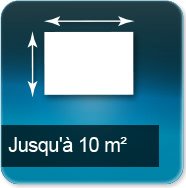 Jusqu'à 10m carré