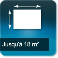Jusqu'à 18m carré