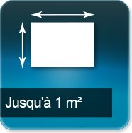 Jusqu'à 1m carré