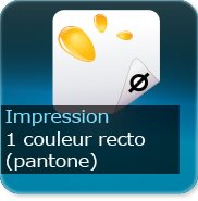 1 couleur noir recto