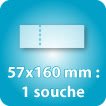 57x160mm = 1 souche