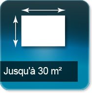 Jusqu'à 30m carré