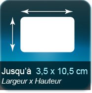 Jusqu'à 35x105mm