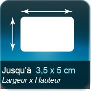 Jusqu'à 35x50mm