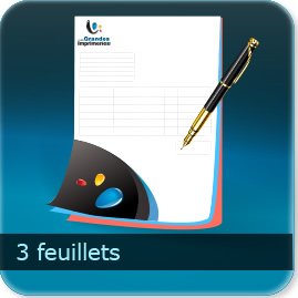 2000 carnet autocopiant 3 feuillets par liasse
