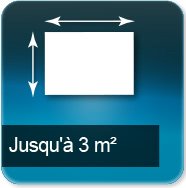 Jusqu'à 3m carré