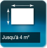 Jusqu'à 4m carré