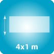 Jusqu'à 4x1m