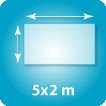 Jusqu'à 5x2m