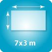 Jusqu'à 7x3m