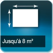 Jusqu'à 8m carré