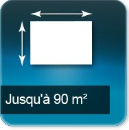 Jusqu'à 90m carré