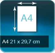 A4 210x297mm