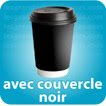 Avec couvercle plastique noir