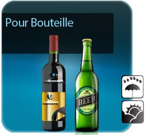 étiquette de sécurité Etiquettes pour bouteilles