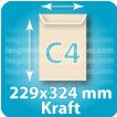C4 229x324mm Kraft