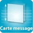 Etiquette fleur Cartes doubles message