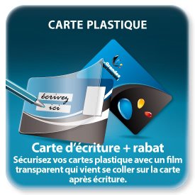 carte+rabat adhésif (stylo compatible)