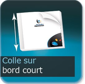 colle sur bord court