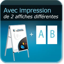 avec impression de 2 affiches différentes