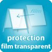 protection affiche film transparent