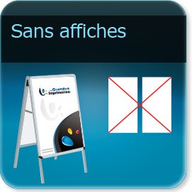 chevalet seul sans affiches