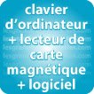 clavier + logiciel gestion carte bande magnétique