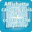 Contrecollé sur compact 18/10