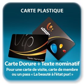 Cartes plastique VIP