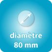 diamètre 80mm