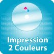 Impression disque 2 couleurs