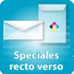 Enveloppe publicitaire recto verso