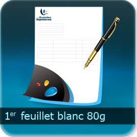 1er feuillet blanc 80g