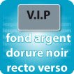 fond argent dorure noir recto verso