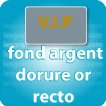 fond argent dorure or recto