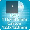 DVD 116x116mm & pochette 123x123mm