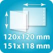 Couverture 120x120mm + Dos 151x118mm