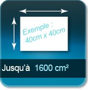 jusqu à 1600 cm²