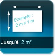 jusqu à 2 m²