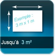jusqu à 3 m²
