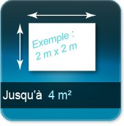 jusqu à 4 m²