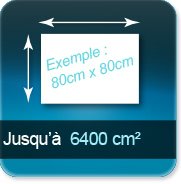 jusqu à 6400 cm²