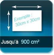 jusqu à 900 cm²