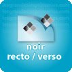 Impression 1 couleur noir recto verso