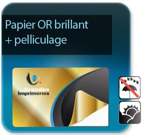 étiquette de sécurité Etiquettes Or brillant + pelliculage