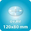 ovale 120x80mm