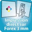 impression direct sur PVC FOREX 3mm